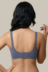 Zivame Padded Non Wired Full Coverage Bonded Tshirt Bra - Twillight Purple — thumbnail 4